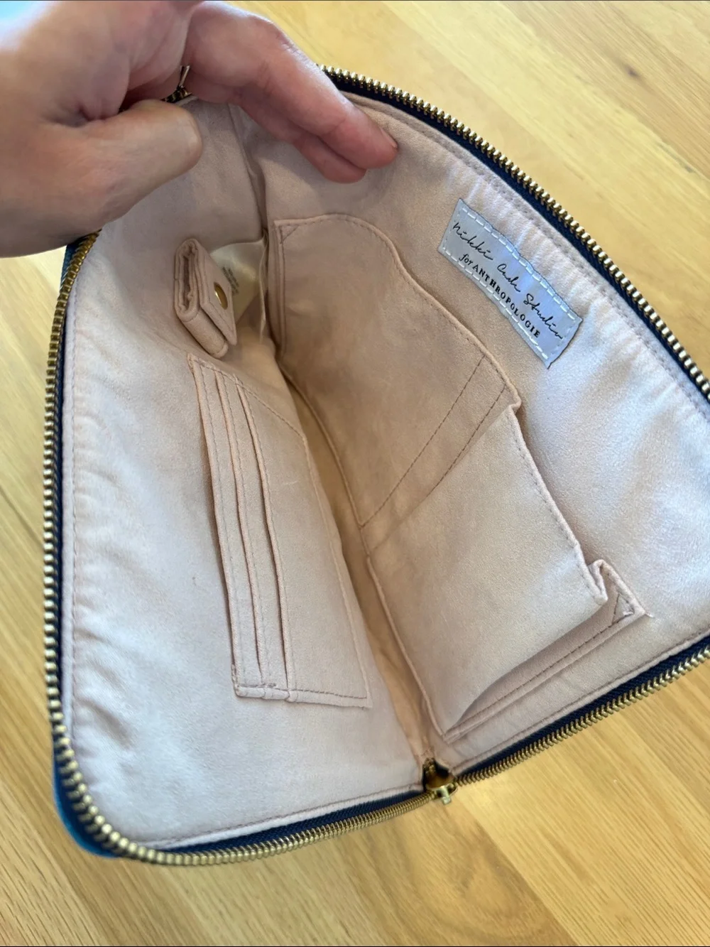 Anthropologie Nikki Cade Map Maker Commuter Clutch